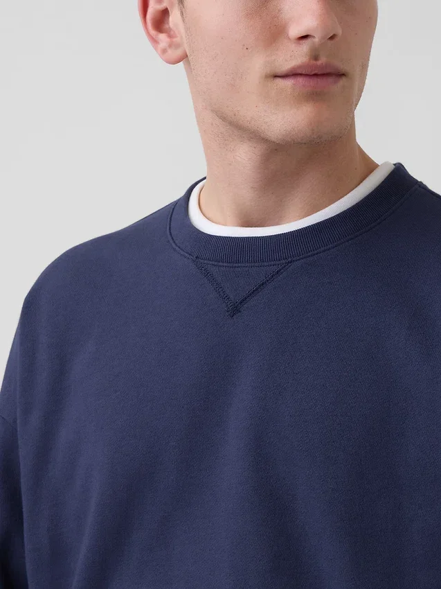 Oversize-Sweatshirt für Erwachsene aus schwerem French-Terry