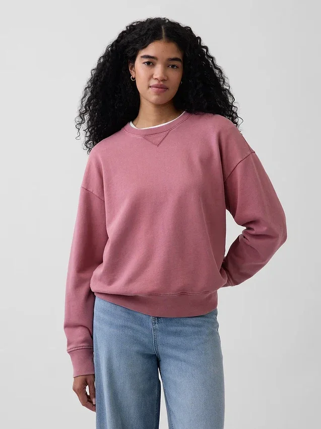 Oversize-Sweatshirt für Erwachsene aus schwerem French-Terry