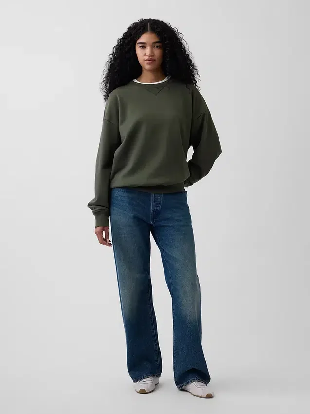 Oversize-Sweatshirt für Erwachsene aus schwerem French-Terry