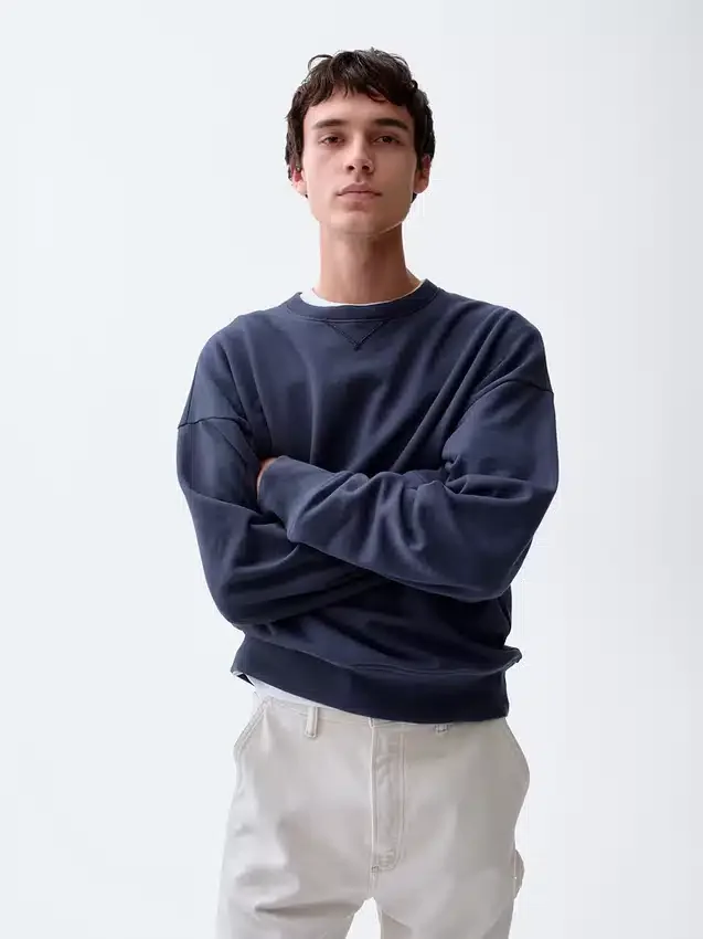 Oversize-Sweatshirt für Erwachsene aus schwerem French-Terry