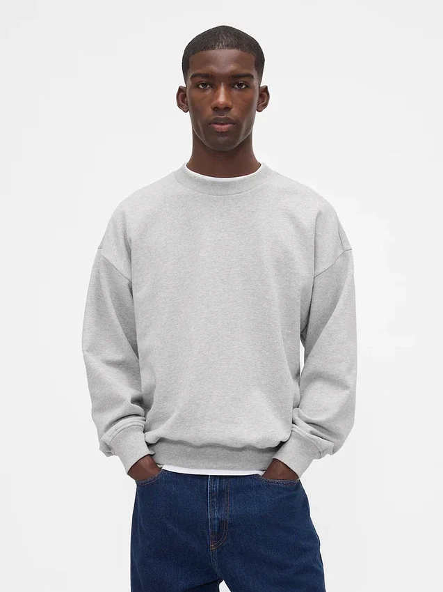 Oversize-Sweatshirt für Erwachsene aus schwerem Stoff