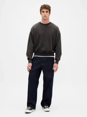 Oversize-Sweatshirt für Erwachsene aus schwerem Stoff