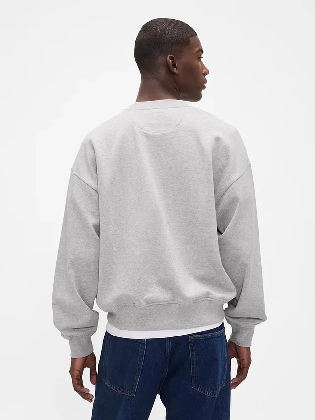 Oversize-Sweatshirt für Erwachsene aus schwerem Stoff