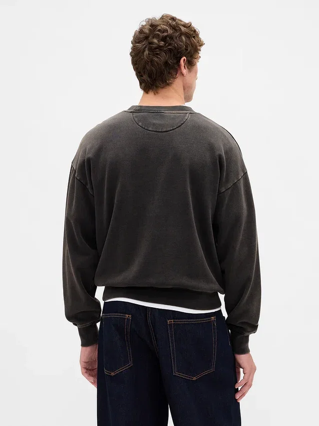 Oversize-Sweatshirt für Erwachsene aus schwerem Stoff