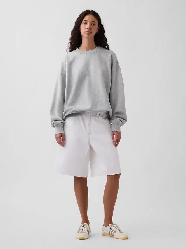 Oversize-Sweatshirt für Erwachsene aus schwerem Stoff