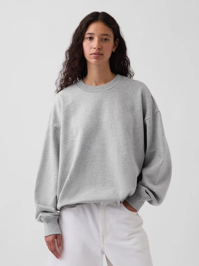 Oversize-Sweatshirt für Erwachsene aus schwerem Stoff
