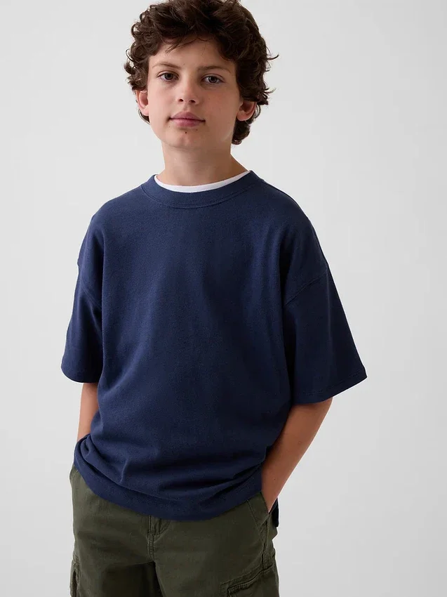 Oversize-T-Shirt für Kinder aus schwerem Stoff