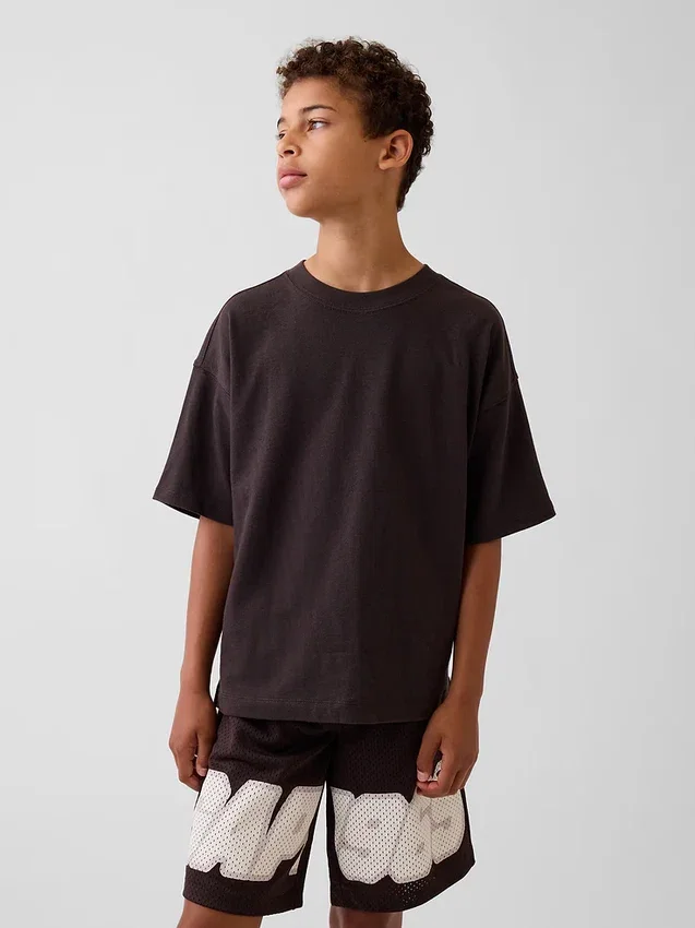 Oversize-T-Shirt für Kinder aus schwerem Stoff