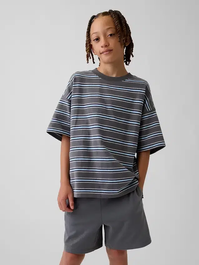 Oversize-T-Shirt für Kinder aus schwerem Stoff