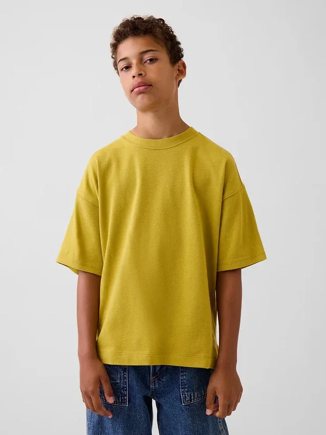 Oversize-T-Shirt für Kinder aus schwerem Stoff