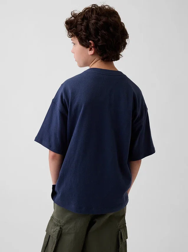 Oversize-T-Shirt für Kinder aus schwerem Stoff