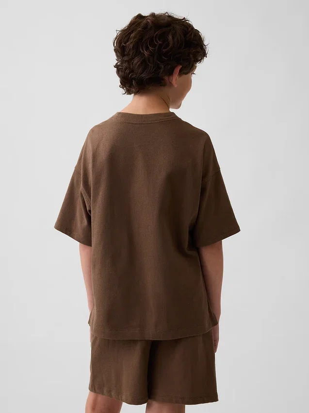 Oversize-T-Shirt für Kinder aus schwerem Stoff