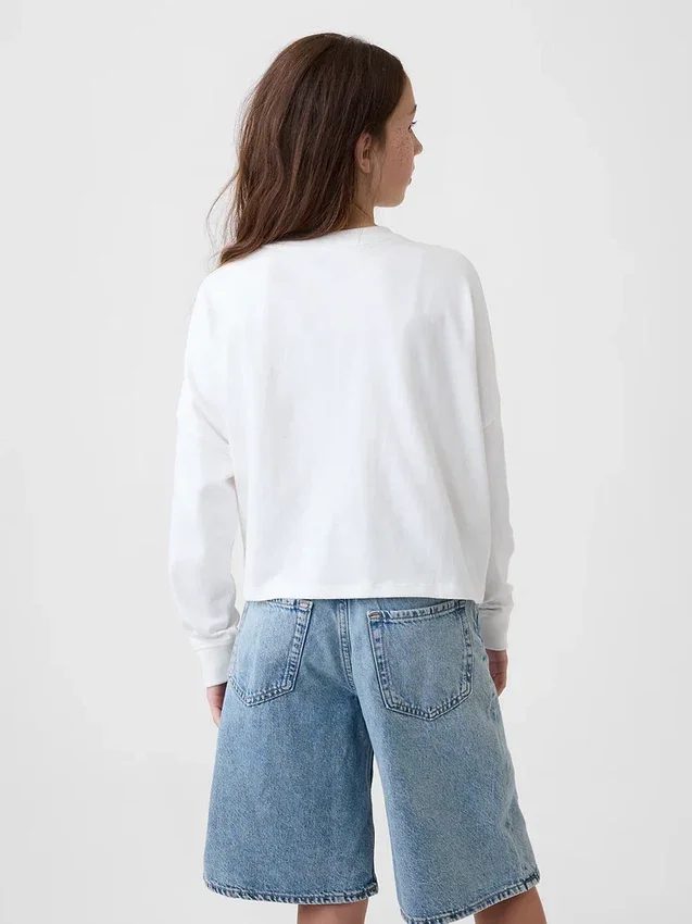 Oversize-T-Shirt für Kinder aus schwerem Stoff