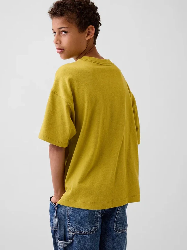 Oversize-T-Shirt für Kinder aus schwerem Stoff