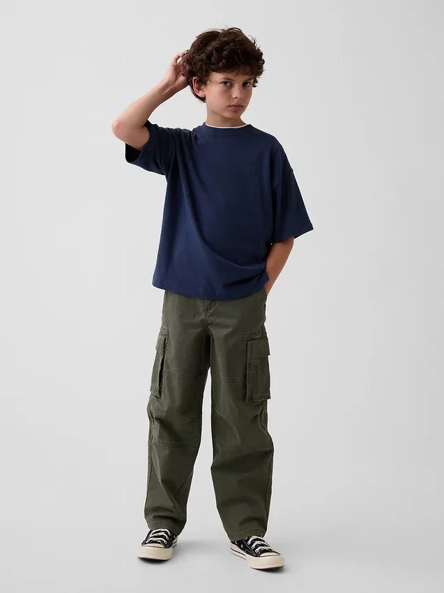Oversize-T-Shirt für Kinder aus schwerem Stoff