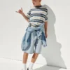Oversize-T-Shirt für Kinder aus schwerem Stoff