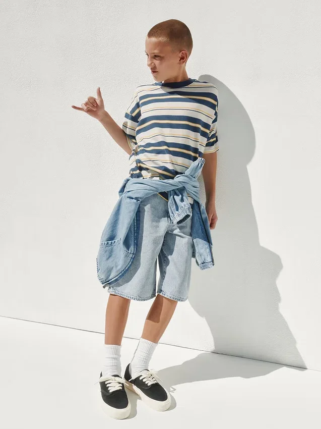Oversize-T-Shirt für Kinder aus schwerem Stoff