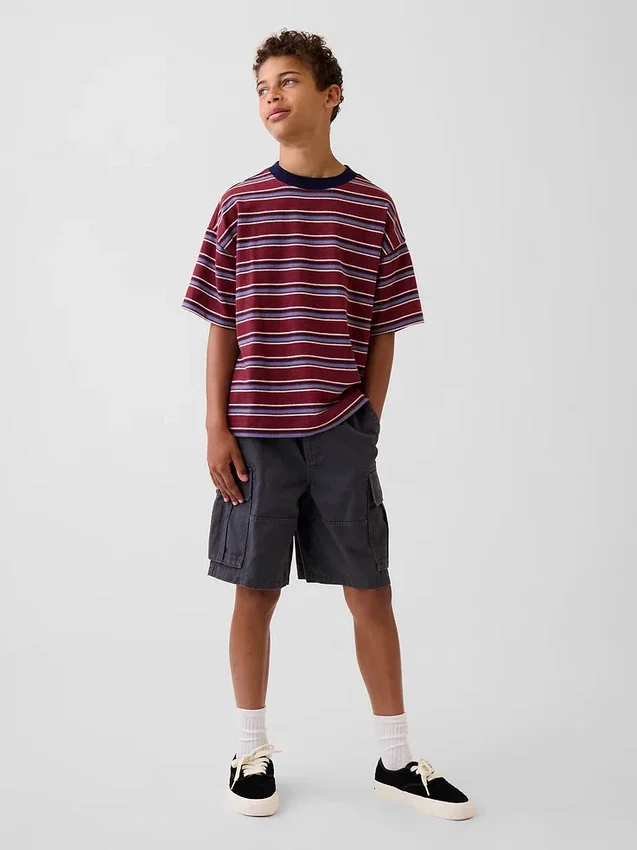 Oversize-T-Shirt für Kinder aus schwerem Stoff