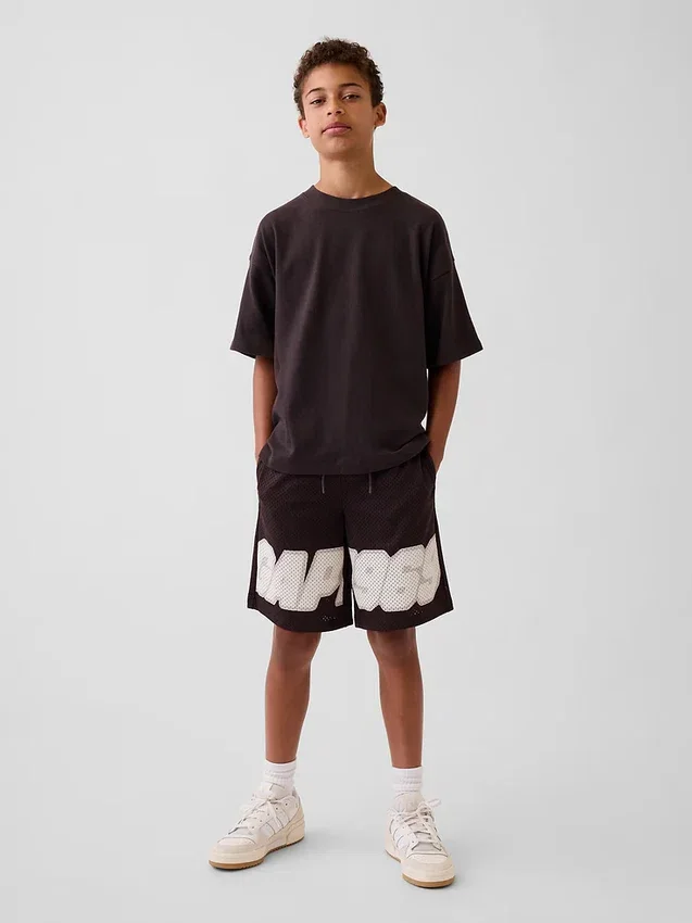 Oversize-T-Shirt für Kinder aus schwerem Stoff