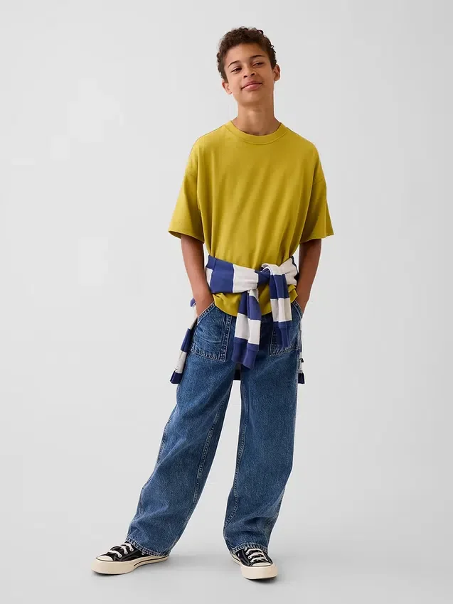 Oversize-T-Shirt für Kinder aus schwerem Stoff