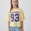 Oversize-T-Shirt für Kinder mit Bundesstaaten-Logo