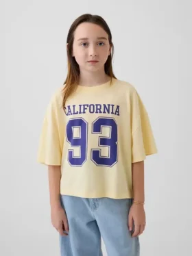 Oversize-T-Shirt für Kinder mit Bundesstaaten-Logo