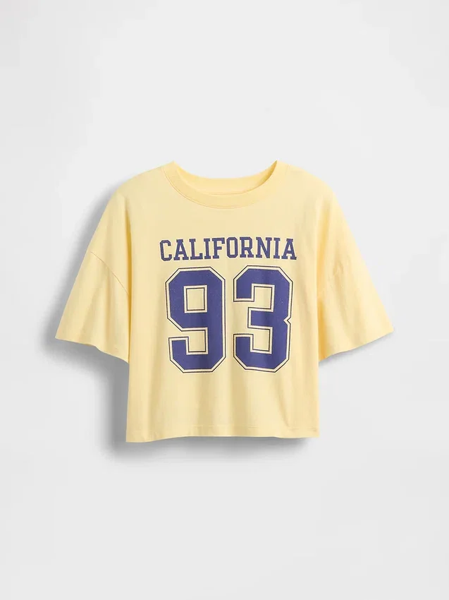 Oversize-T-Shirt für Kinder mit Bundesstaaten-Logo