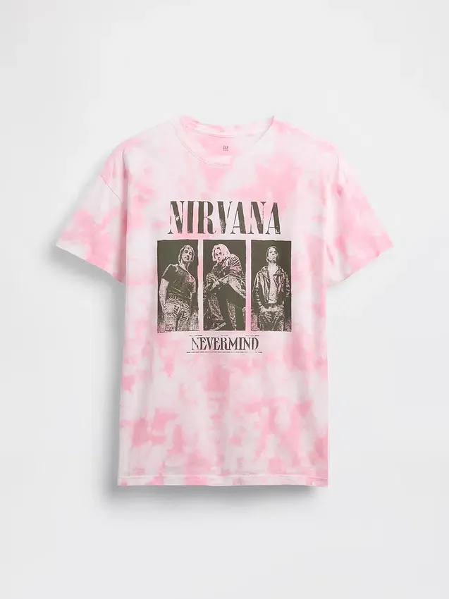 Oversize-T-Shirt für Kinder mit Nirvana-Motiv