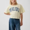 Oversize-T-Shirt für Kinder mit weitem Ausschnitt