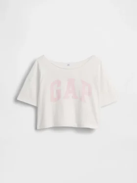 Oversize-T-Shirt für Kinder mit weitem Ausschnitt