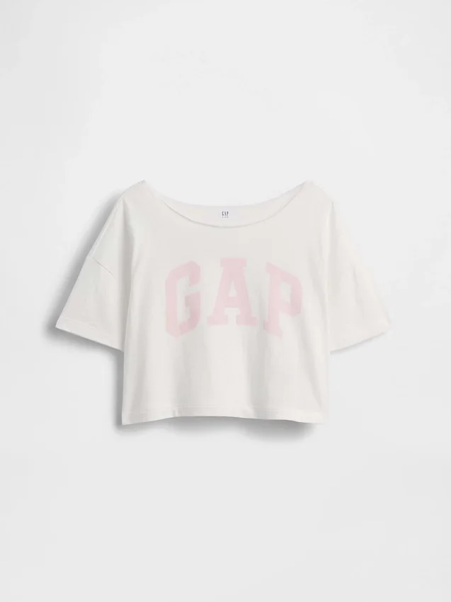 Oversize-T-Shirt für Kinder mit weitem Ausschnitt
