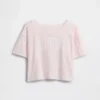 Oversize-T-Shirt für Kinder mit weitem Ausschnitt