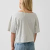 Oversize-T-Shirt für Kinder mit weitem Ausschnitt