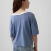 Oversize-T-Shirt für Kinder mit weitem Ausschnitt
