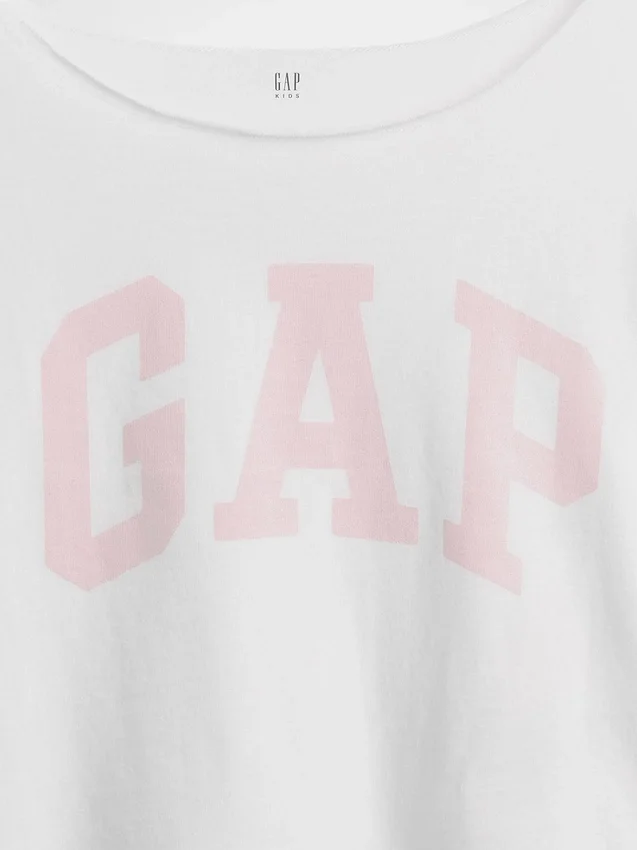 Oversize-T-Shirt für Kinder mit weitem Ausschnitt