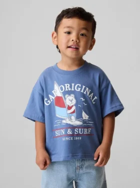 Oversize-T-Shirt mit Grafikprint für Baby & Kleinkind