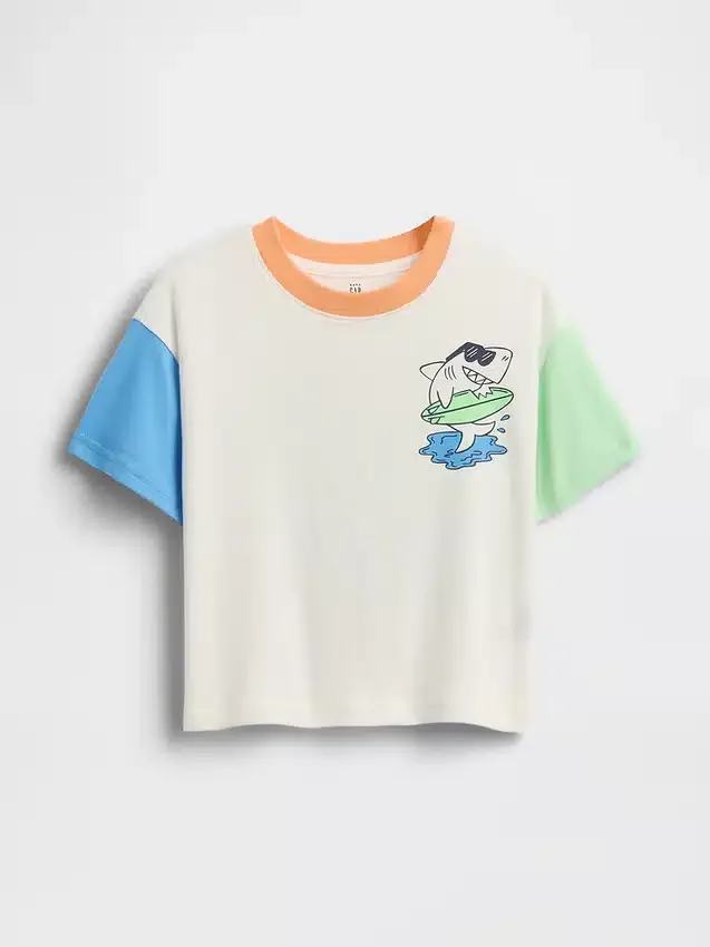 Oversize-T-Shirt mit Grafikprint für Baby & Kleinkind