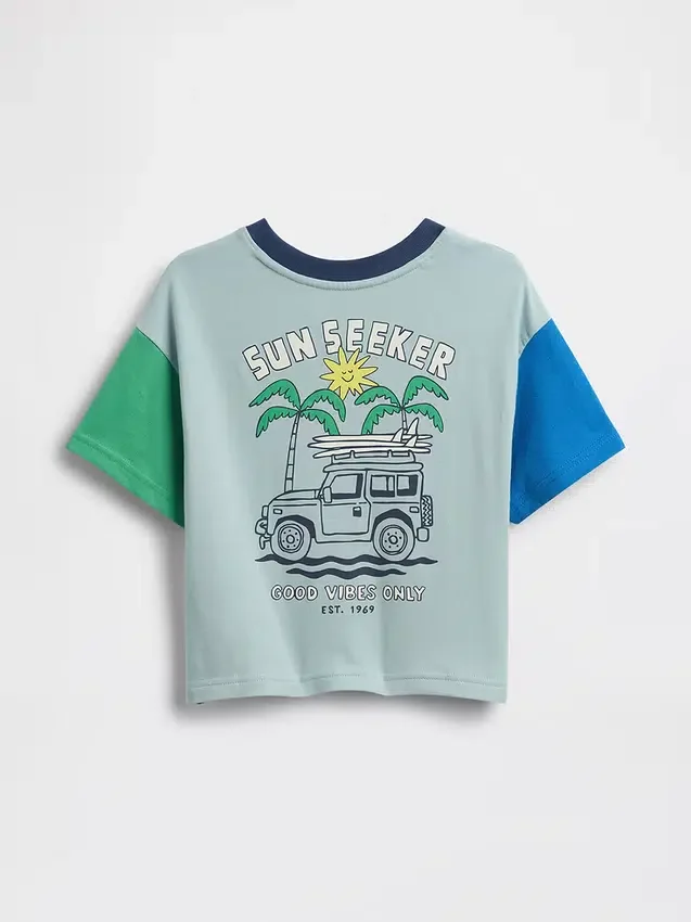 Oversize-T-Shirt mit Grafikprint für Baby & Kleinkind