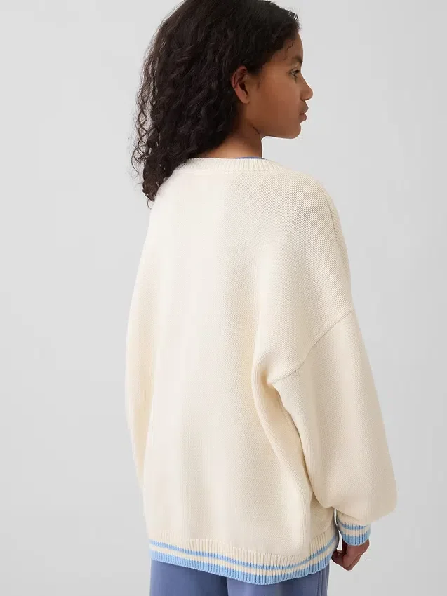 Oversize-Tunika-Pullover für Kinder