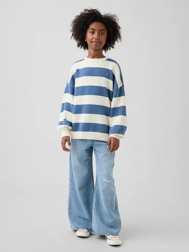 Oversize-Tunika-Pullover für Kinder