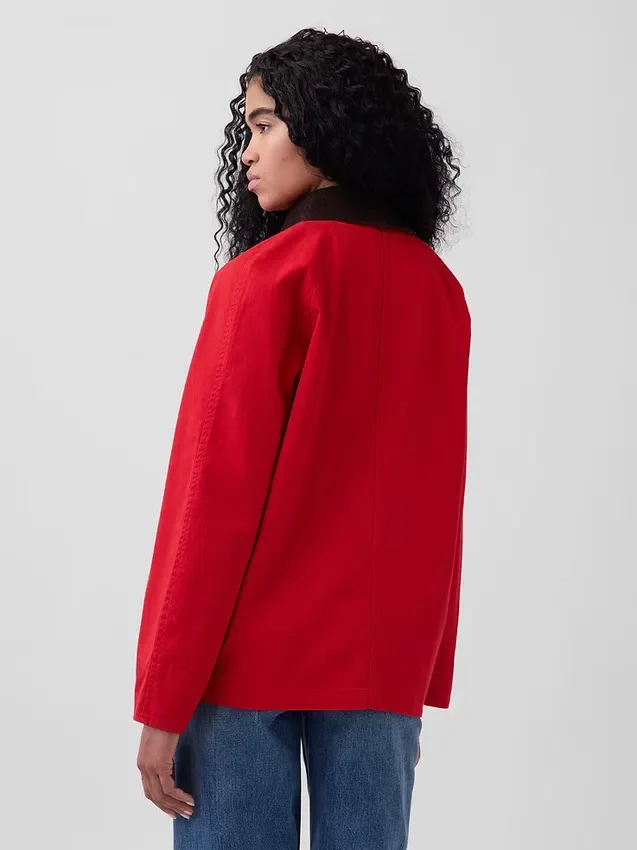 Oversized-Arbeitsjacke