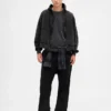 Oversized-Crop-Hoodie mit Reißverschluss für Erwachsene