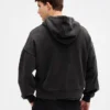 Oversized-Crop-Hoodie mit Reißverschluss für Erwachsene