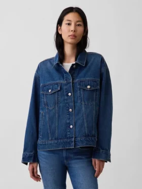 Oversized Icon-Jeansjacke