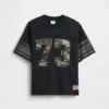 Oversized-Jersey-T-Shirt für Kinder mit Grafikprint aus Mesh