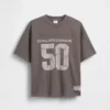 Oversized-Jersey-T-Shirt für Kinder mit Grafikprint aus Mesh