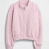 Oversized-Steppjacke mit Reißverschluss für Kinder