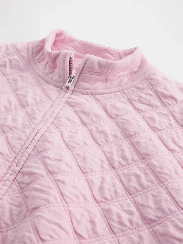 Oversized-Steppjacke mit Reißverschluss für Kinder