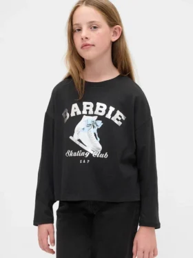 Oversized-T-Shirt für Kinder mit Barbie-Motiv