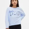 Oversized-T-Shirt für Kinder mit Barbie-Motiv